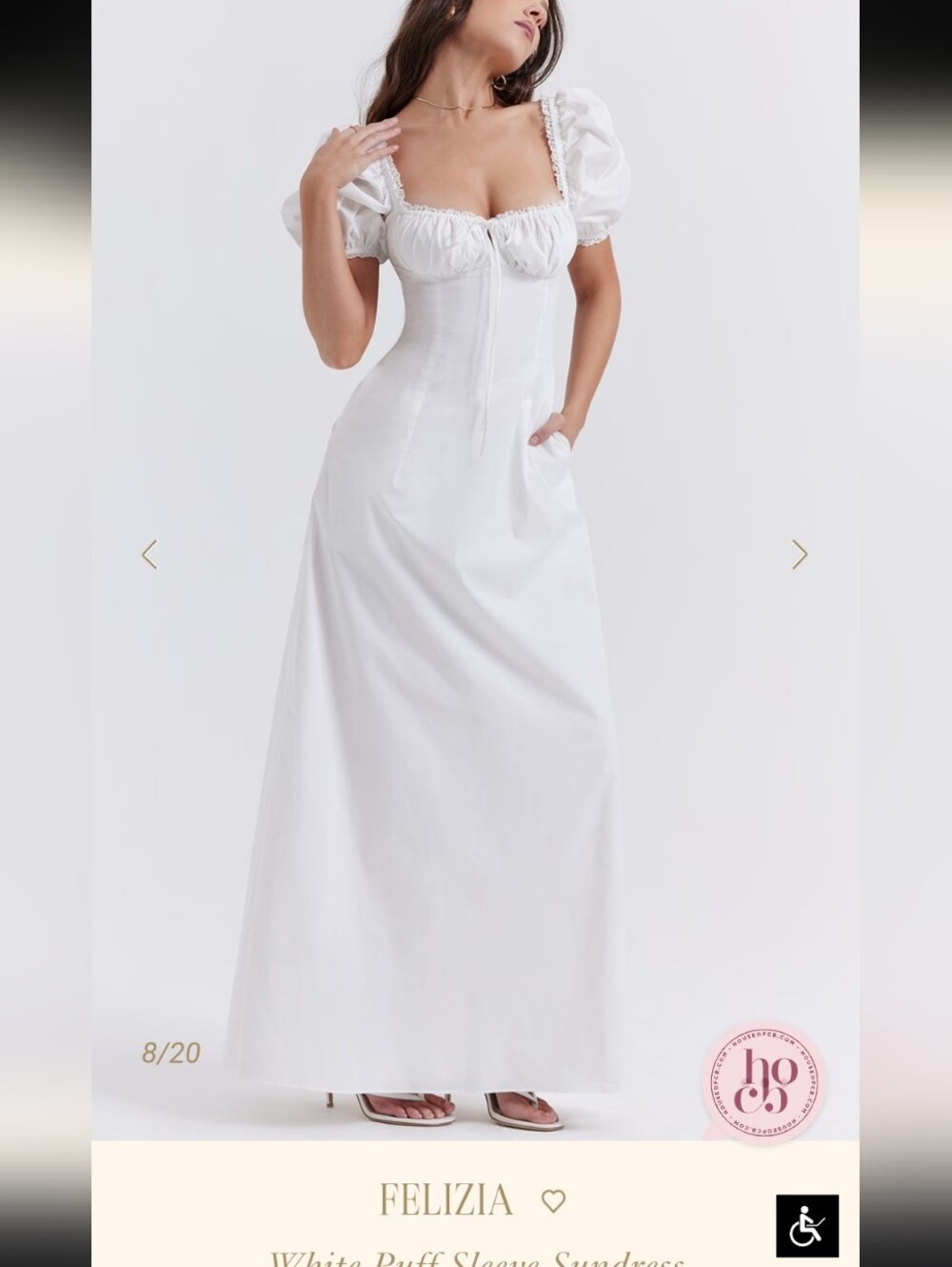 Felizia Puff Sleeve Maxi Summer Dress
